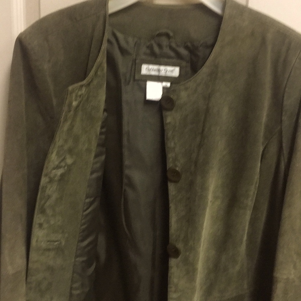 Women's Olive Green Jacket - Picture 2 of 9
